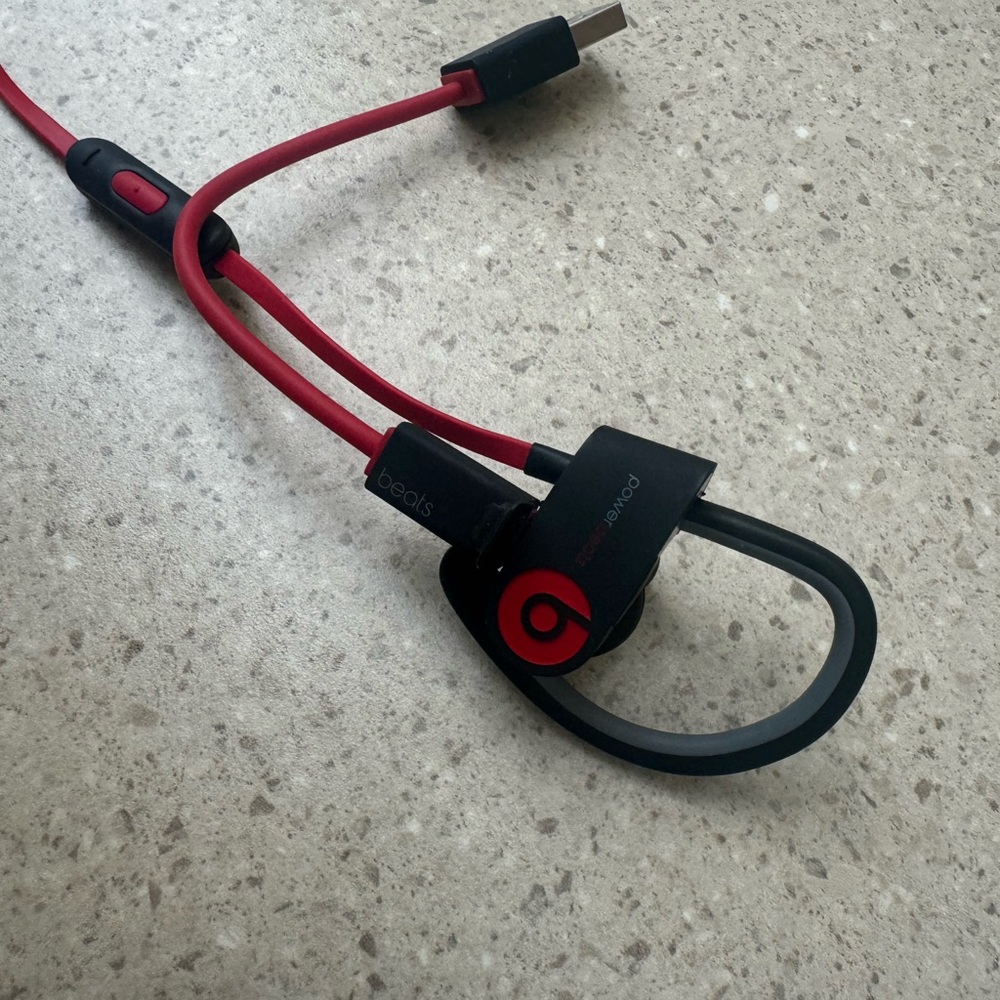 Powerbeats Wireless Earphones - Black and Red